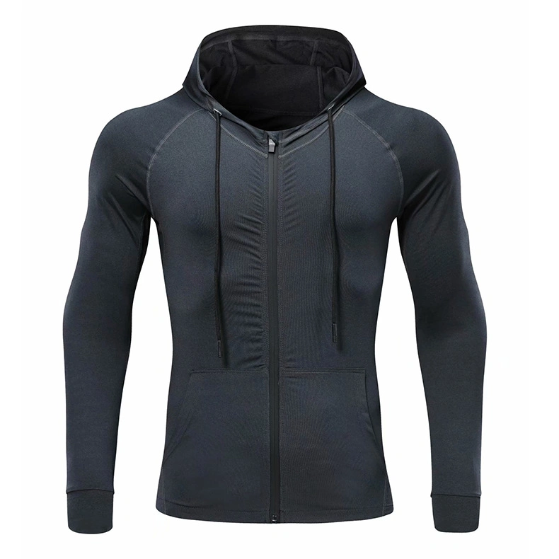 2022 Spring Thin Hooded Sports Jacket Men&prime;s Elastic Running