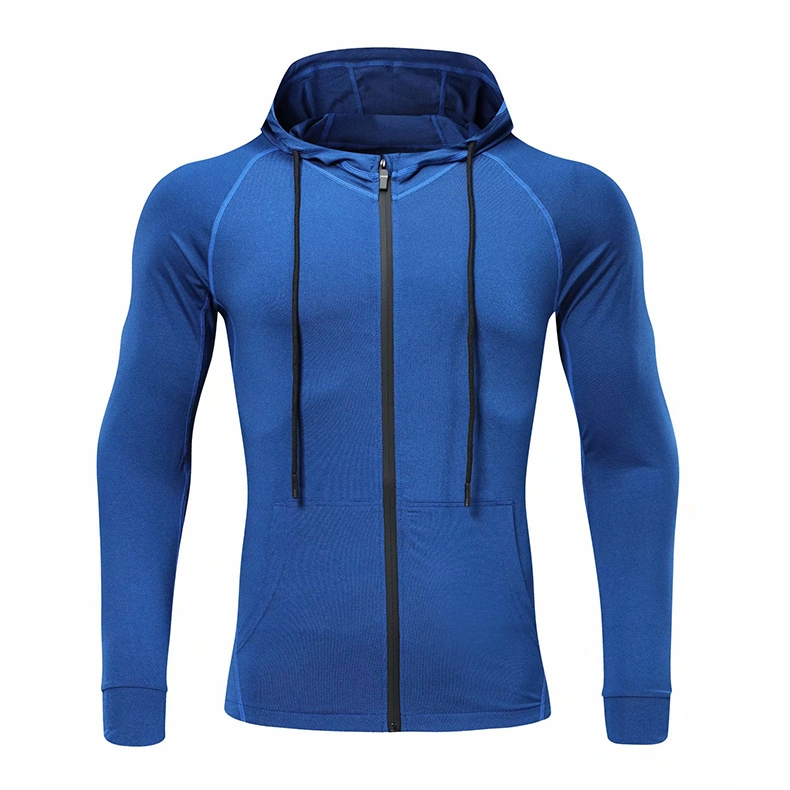 2022 Spring Thin Hooded Sports Jacket Men&prime;s Elastic Running