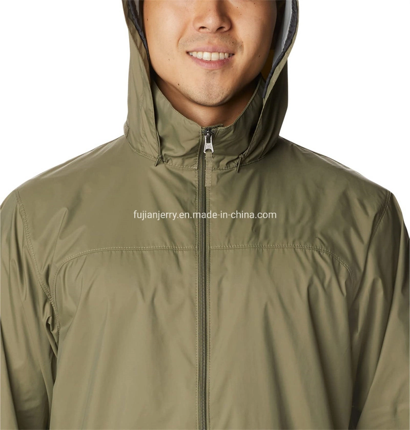 Men&prime;s Basic Light Running Hiking Rain Jacket