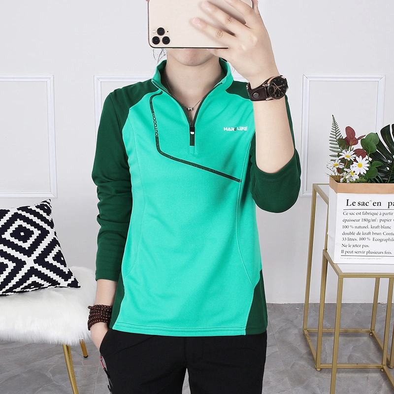 Outdoor Sports Color-Blocking Quick-Drying T-Shirt Women&prime;s Long Sleeve