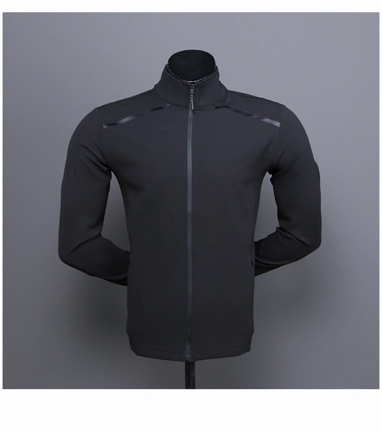 Wholesale Custom 100 Polyester Jacket Men Running Workout Sports Wear Fitness Gym Jacket