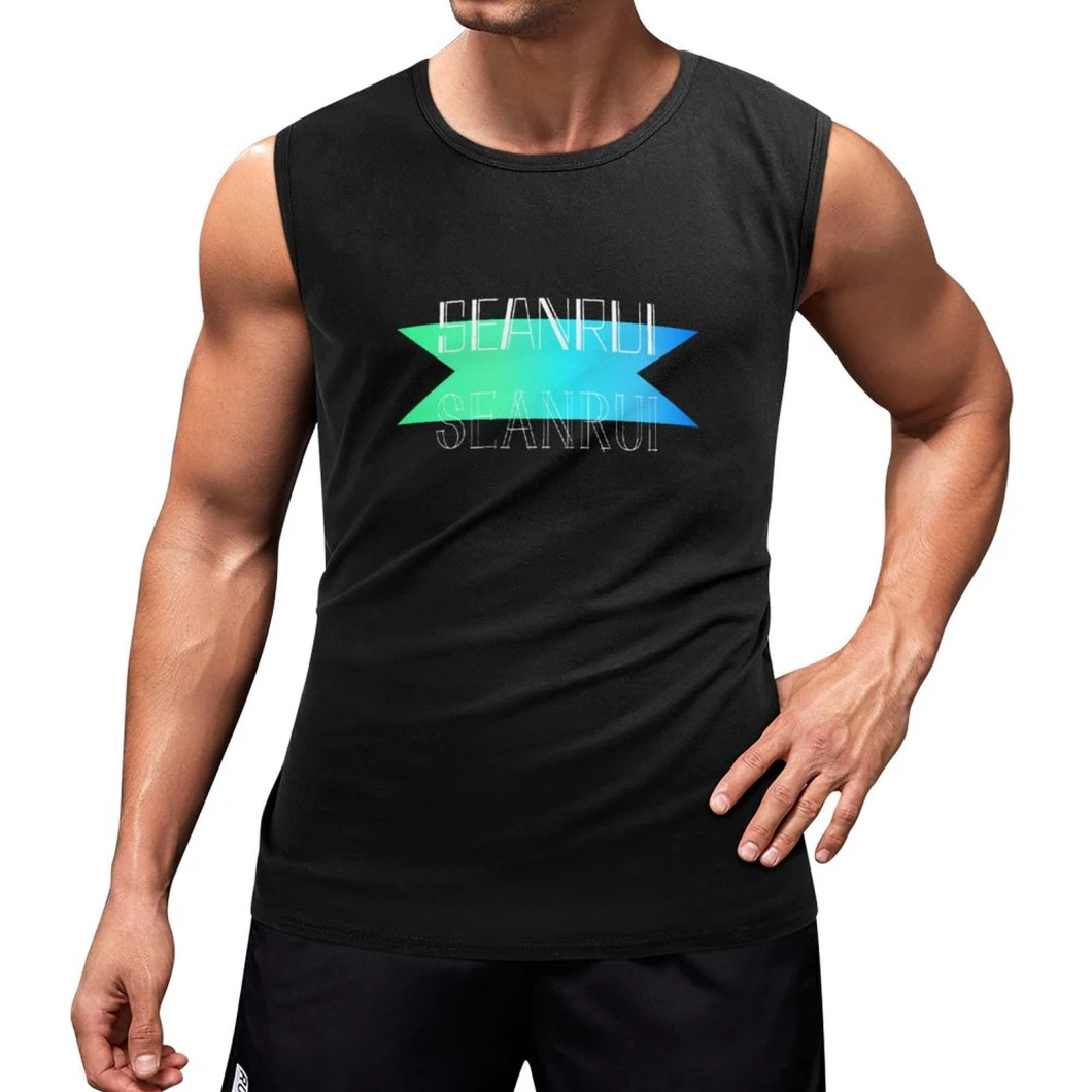 Sleeveless Men&prime;s T Shirts Dropped Armhole Cotton Tank Tops Plain Custom Gym Vests