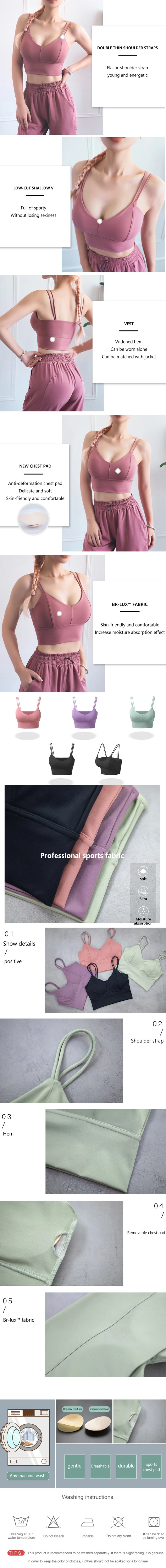 New Arrival Fashion Custom Womens Fitness Black out Yoga Sport Bra Top