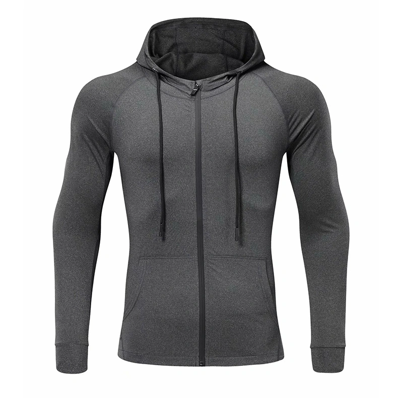 2022 Spring Thin Hooded Sports Jacket Men&prime;s Elastic Running